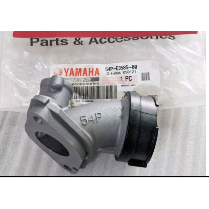 MANIFOLD MANIPOL MANIPUL INTEK INTAKE KARBU KARBURATOR MIO J SOUL GT FINO XRIDE 115 ORIGINAL YAMAHA 