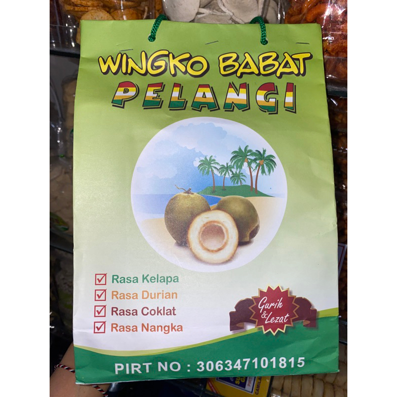 

WINGKO BABAT PELANGI RASA CAMPUR KELAPA DURIAN NANGKA COKELAT GURIH DAN LEZAT
