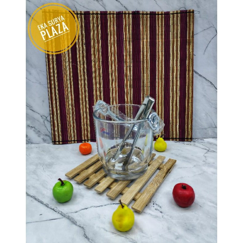 Tempat Es Batu Kaca Tebal Ember es//Glass Ice Bucket//Premiere
