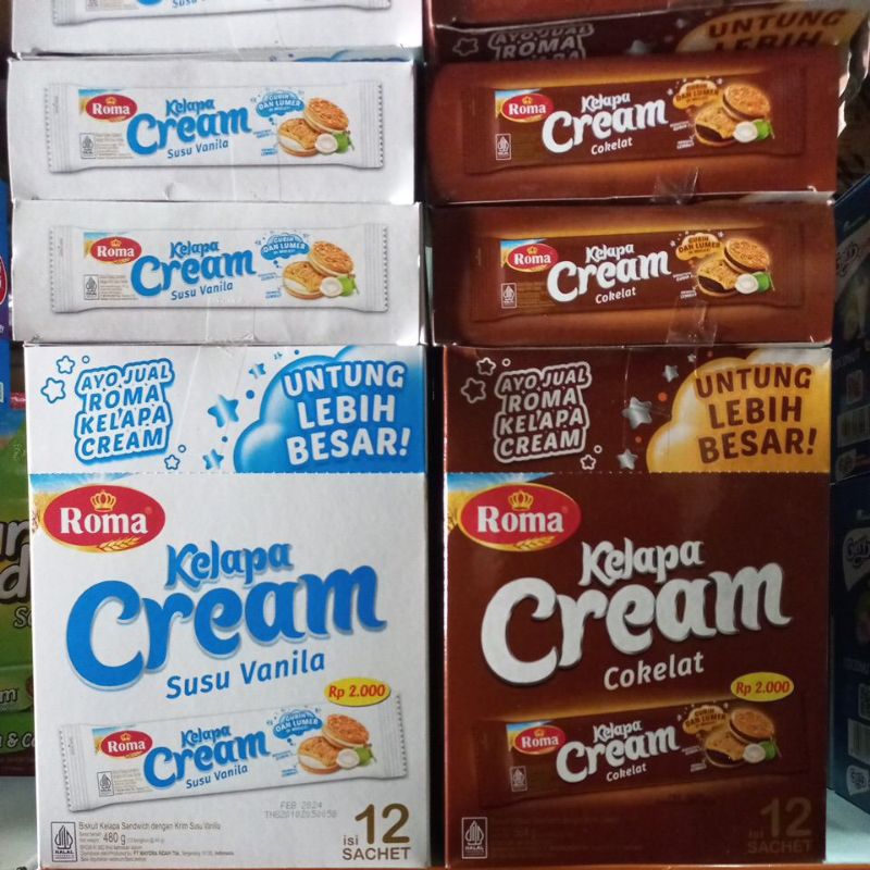 

ROMA KELAPA CREAM 1 BOX 12 PCS