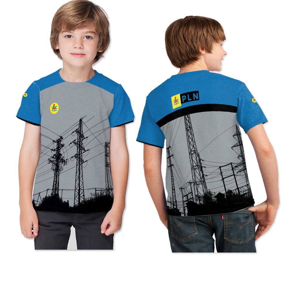 Kaos Baju PLN Listrik Indonesia Fullprint Keren Terbaru