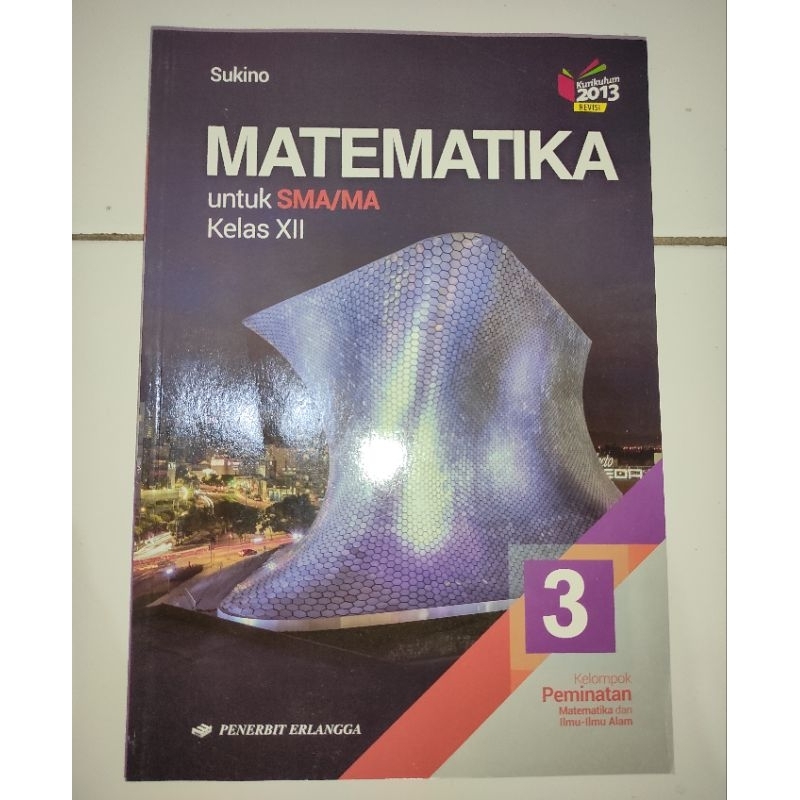 Buku Erlangga Matematika Minat Kelas 12 (XII)