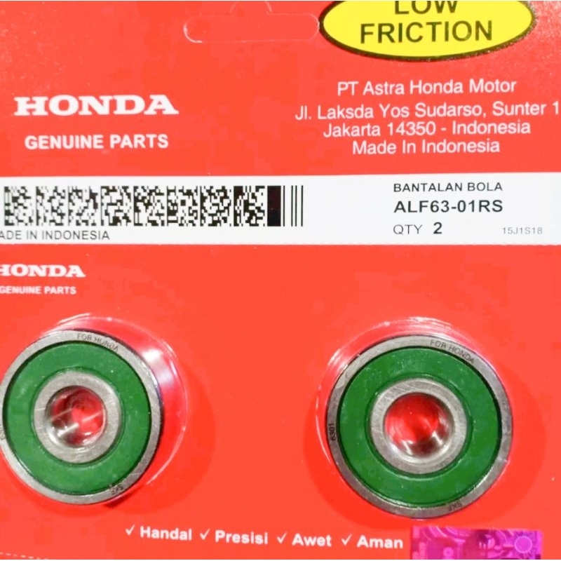 BEARING LAHER 6301RS PESS honda bearing laher 6301