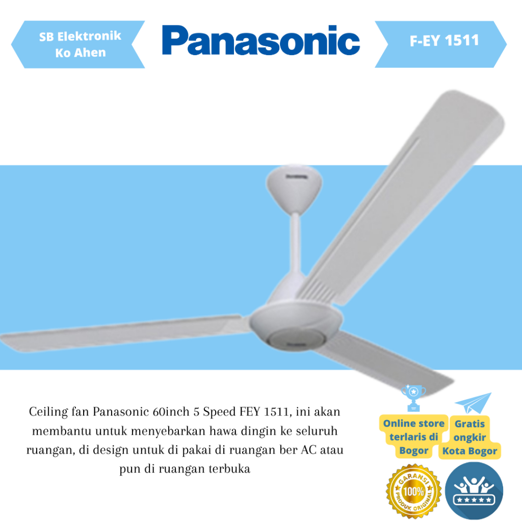 Kipas Angn Gantung - Ceiling Fan Panasonic F-EY 1511