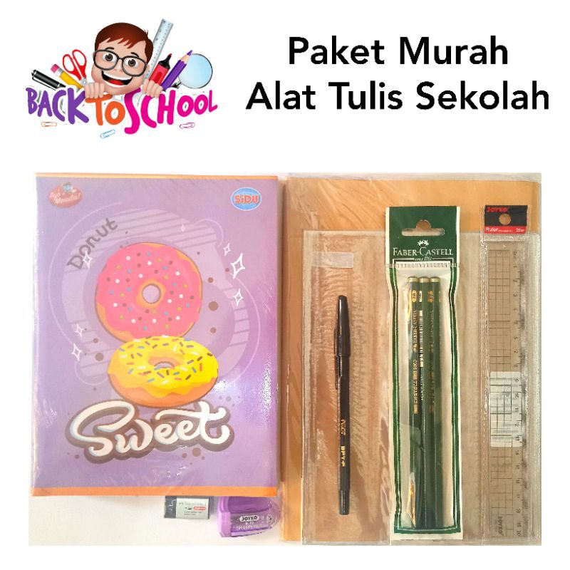 

Paket Alat Tulis Sekolah / Buku Tulis / Pulpen / Pensil / Sampul