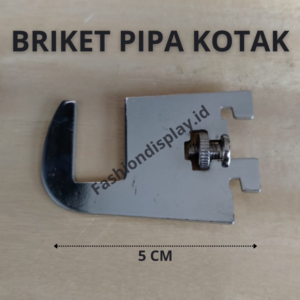 Daun Bracket Pipa Kotak 5Cm Dudukan Untuk Pipa Kotak Penyangga Pipa Kotak 5 CM-BH