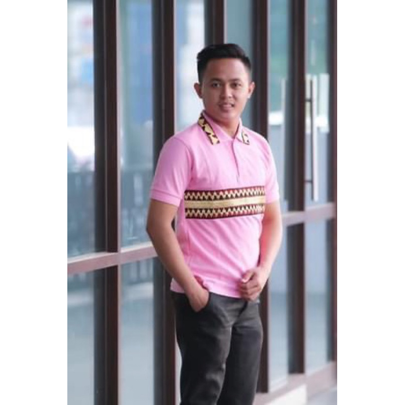 baju kaos kemeja pria polo dewasa tapis lampung murah banget