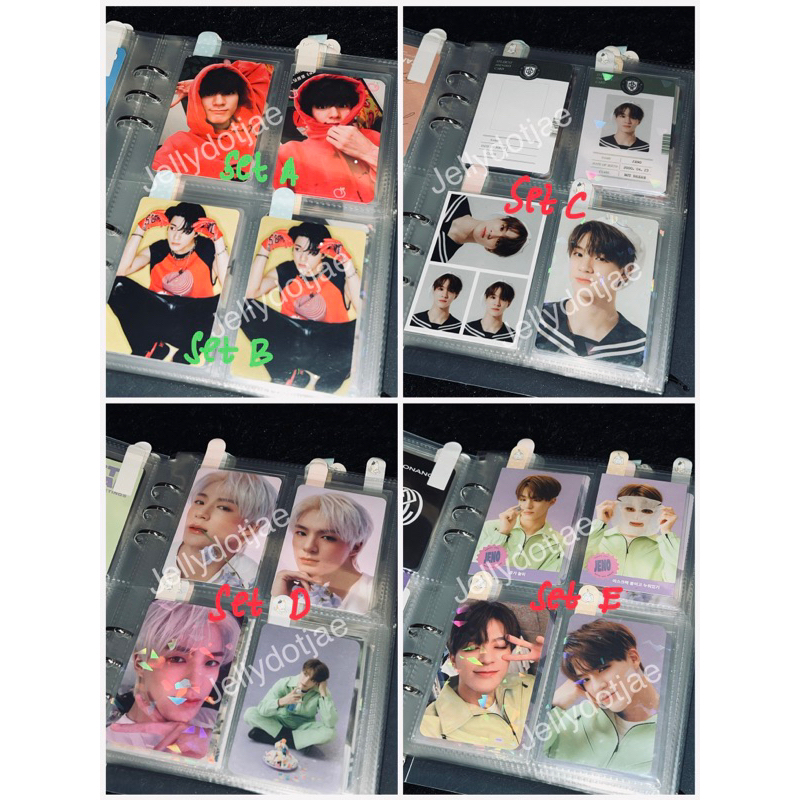 NCT Dream Jeno Jaemin photocard PC set binder universe SMCU emblem keychain badge back to school hot