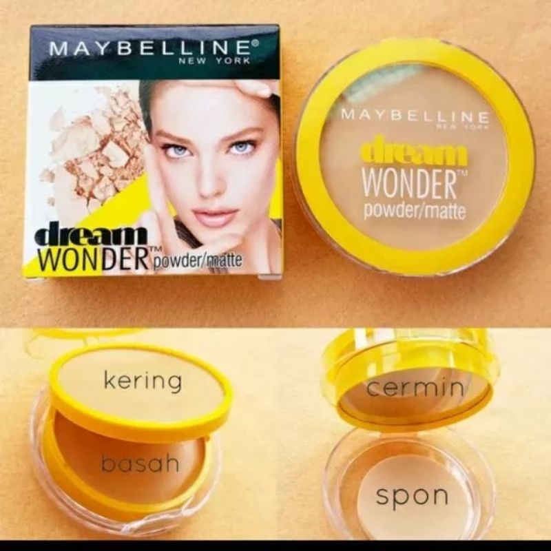 BEDAK MAYBELLINE DREAM WONDER 2 IN 1 (KUNING)