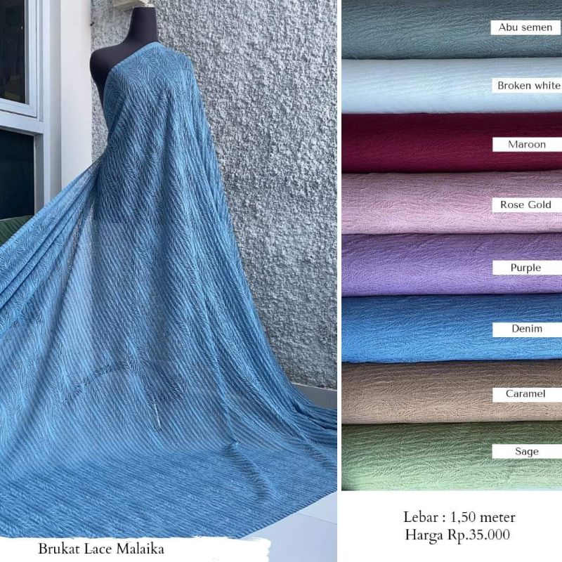 (umma textile)BRUKAT LACE MALAIKA TERMURAH