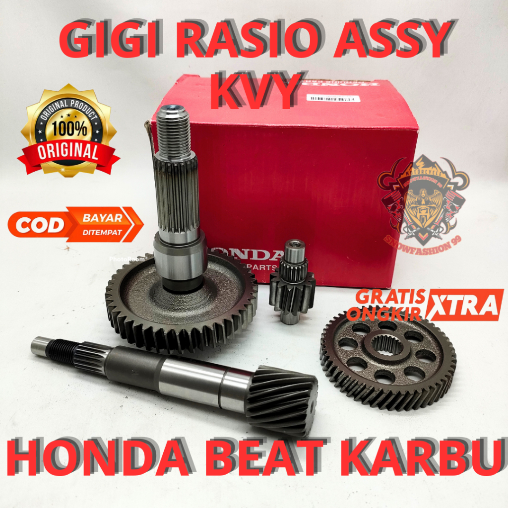 GIGI RASIO KVY GEAR RASIO ,GEAR PENGERAK ,GEAR PEMBALIK HONDA BEAT KARBU KUALITAS ASLI ORIGINAL HOND