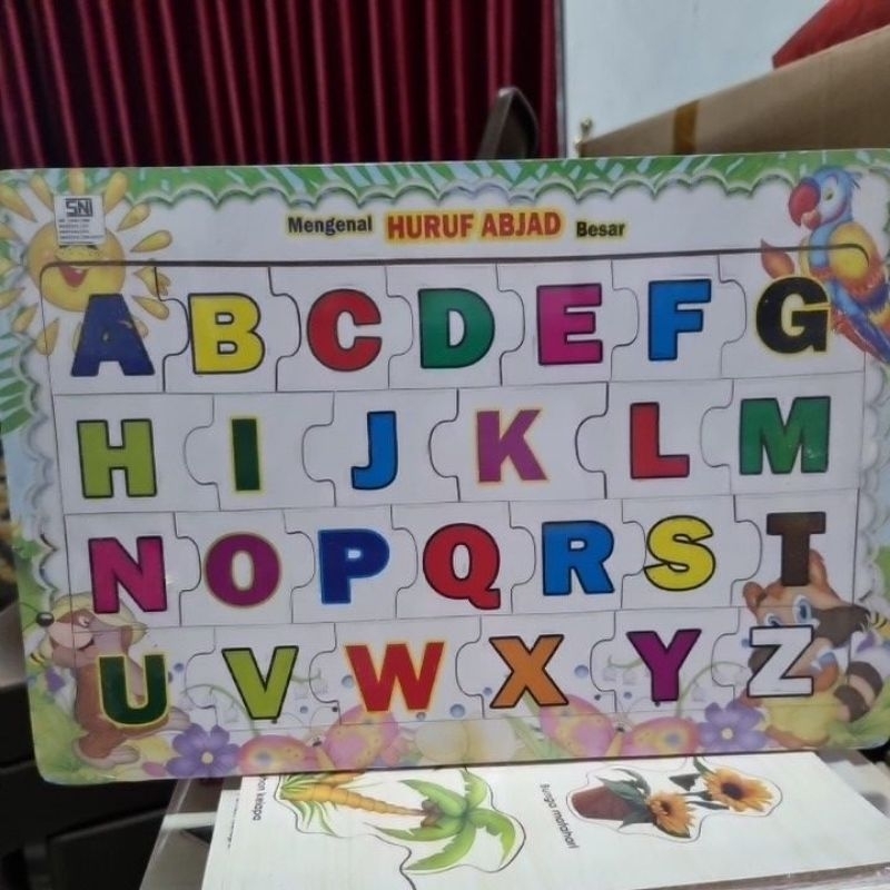 Puzzle Anak Puzzle Huruf Abjad Besar