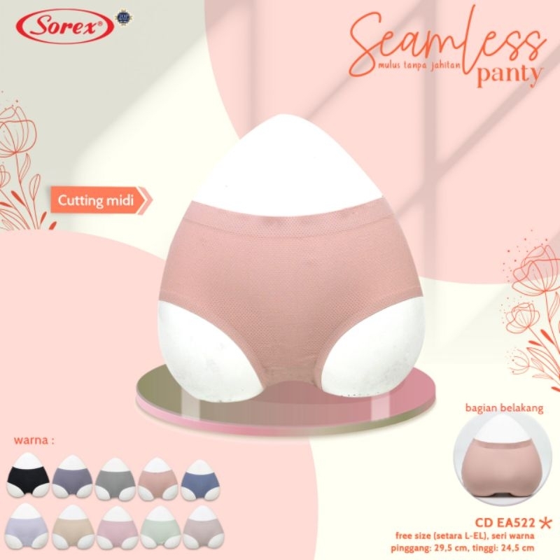 Sorex EA 511 /EA 522 celana dalam wanita seamless bahan berpori