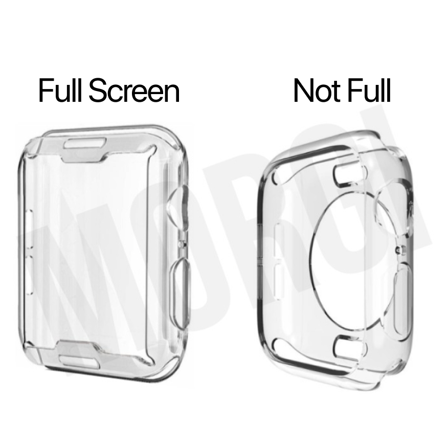 Clear Protector Watch Cover Soft Case Apple Series 6 SE 8 7 5 4 3 2 1 40mm 44mm 45mm 41mm Bumper Untuk iWatch 42mm 38mm Softcase Jam Full Screen Protector 38 40 41 42 44 45