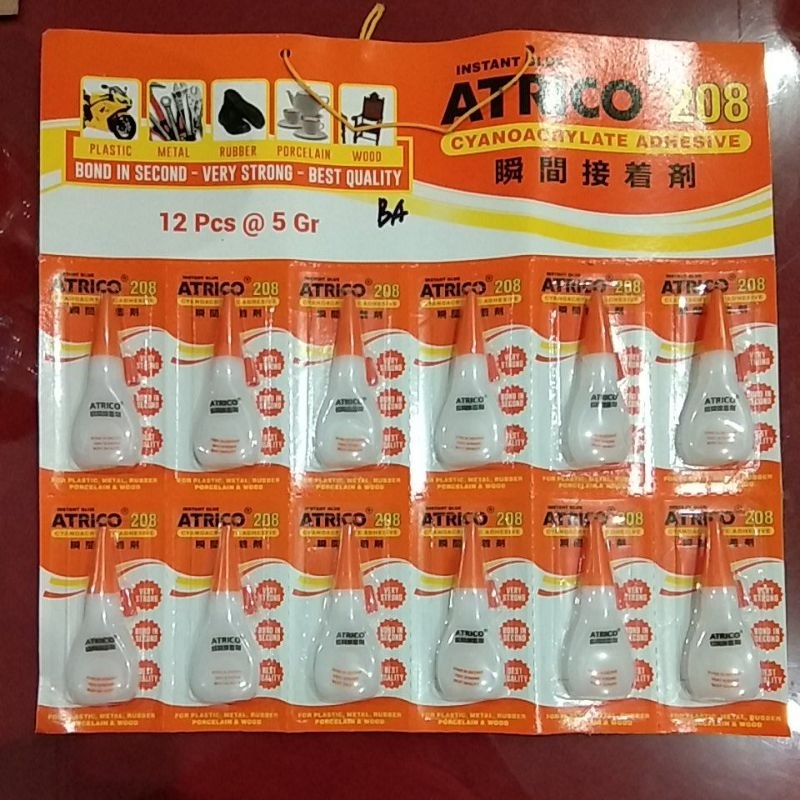 

Lem super / lem gila / lem besi / lem korea 208 isi 12