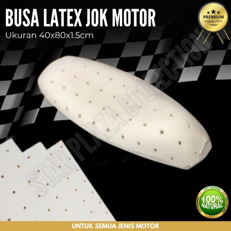 Promo Busa Natural Latex Pelapis Jok Motor / Jok Mobil Otomotif 40X80X1.5 Cm Premium Latex Natural