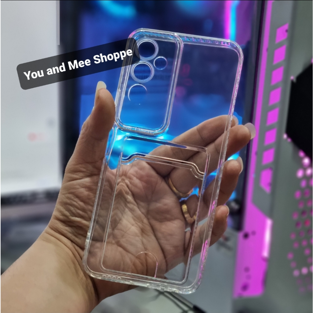 2023!! Soft Case Bening + SLOT Kartu TECNO POVA Neo 2, POVA 4, 4 PRO Casing Slot Tempat Kartu CARD Softcase CLEAR Airbag Four Air bag Silicone Kondom Karet TPU Plastik Plastic warna Transparent 5G S Slotcard ATM SIM Acces 12 C PHONE 4Pro POVA4 NEO2 4G