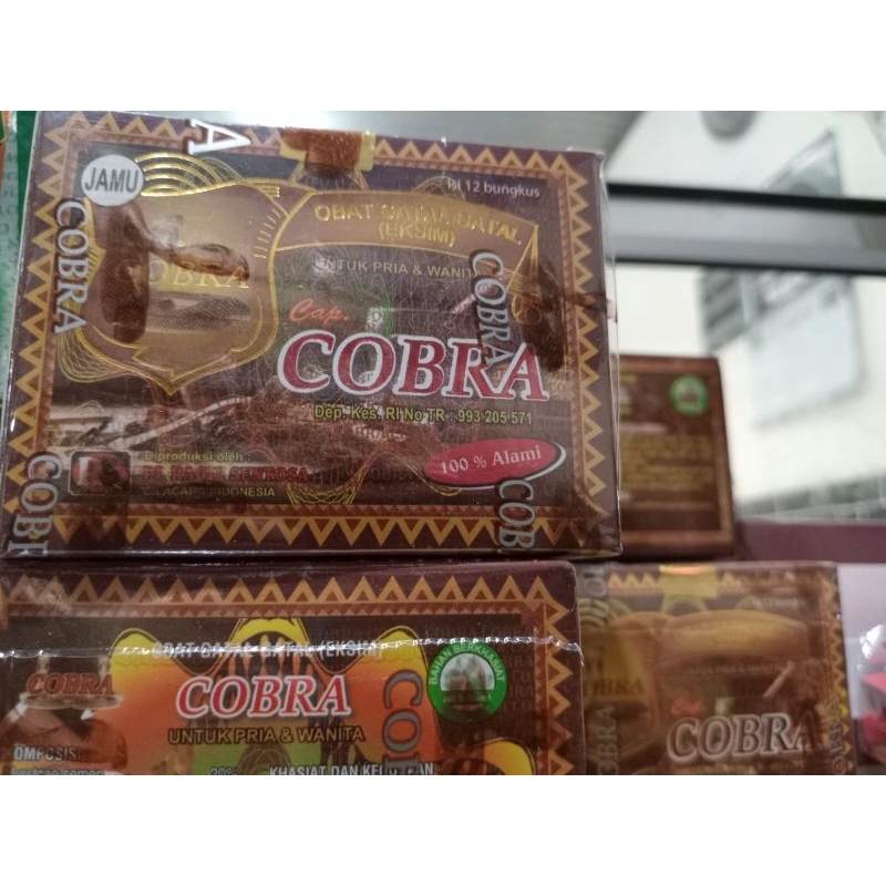 Jamu gatal cap COBRA serbuk ASLI isi 12 bungkus | 100%Original