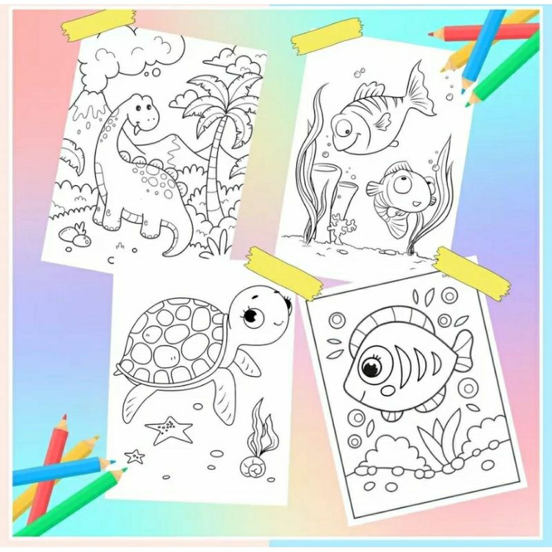 

Kertas Gambar Mewarnai - Siput