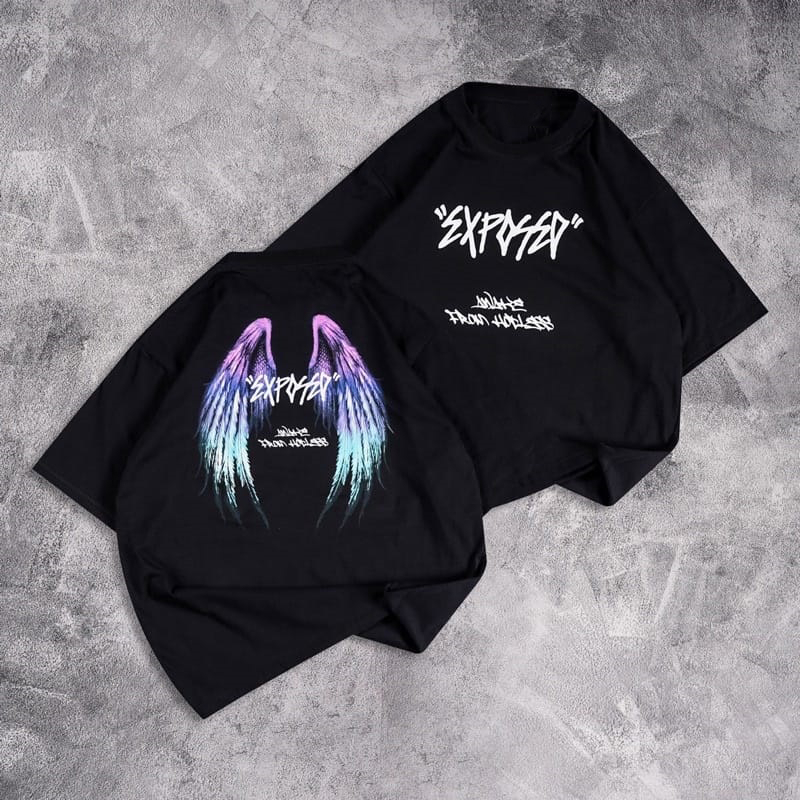 GSC - Baju KAOS OVERSIZE TRUTH VS LOVE / Kaos Oversize terbaru-EXPOSED -Hitam