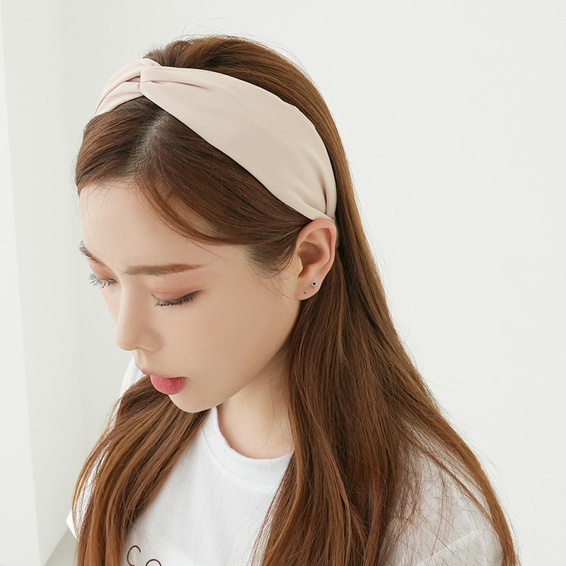 Caliloops Bando Bandana Lebar Polos Korean Headband Wanita Dewasa Bros