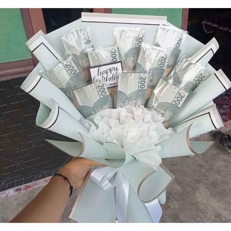 Buket murah tanpa PO / buket ultah anak / buket uang asli / wisuda / lamaran