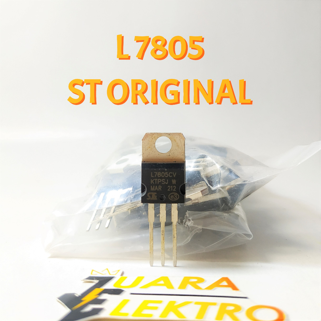 TRANSISTOR (TR) L 7805 ST ORI | Transistor L7805 ST Original / Asli