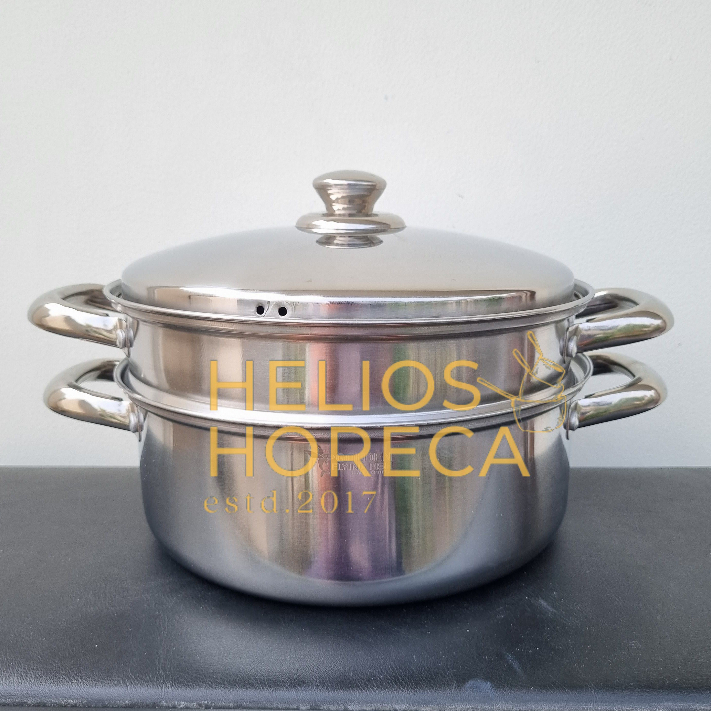 Panci Steamer Susun 2 Panci Kukus 26 cm Golden Flying Fish Steamer Set STMR01226