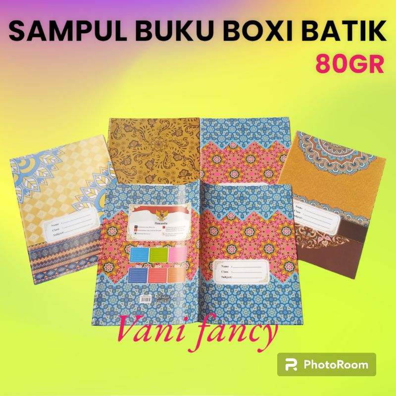 

(ISI 20LEMBAR)Sampul Buku Kertas Boxi BATIK / Big Boss Motif Batik-80gram