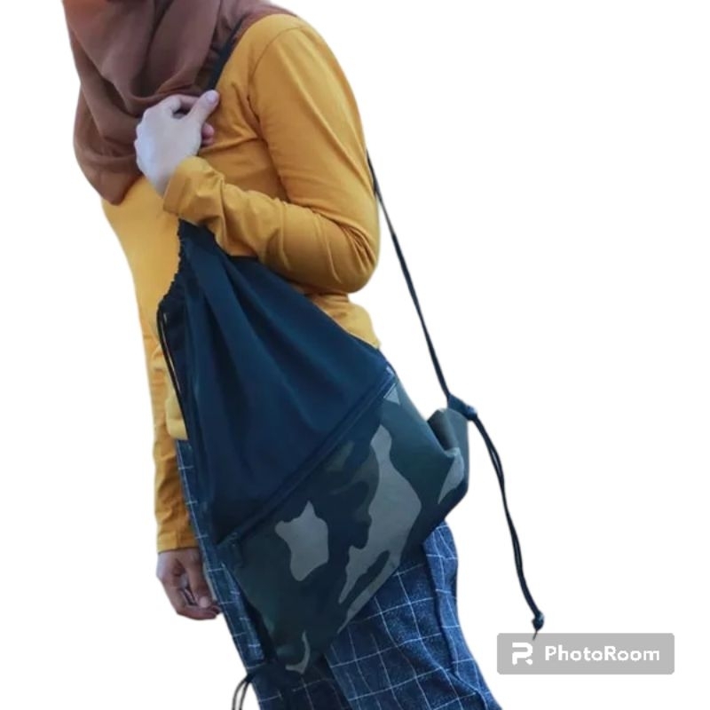 Tas serut motif fariasi army doreng Terbaru