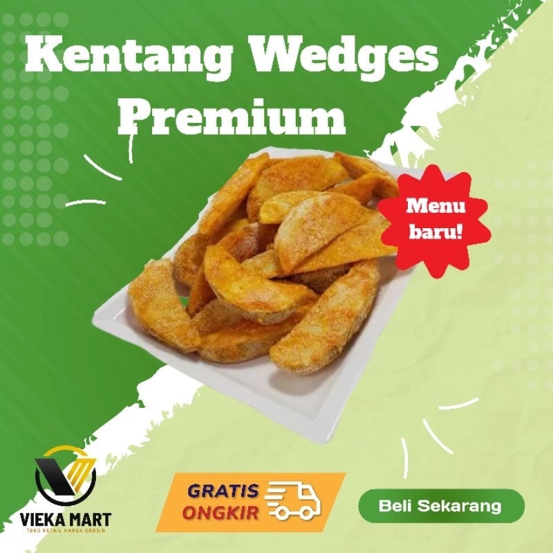 

Kentang Goreng Premium Spicy Wedges 1kg