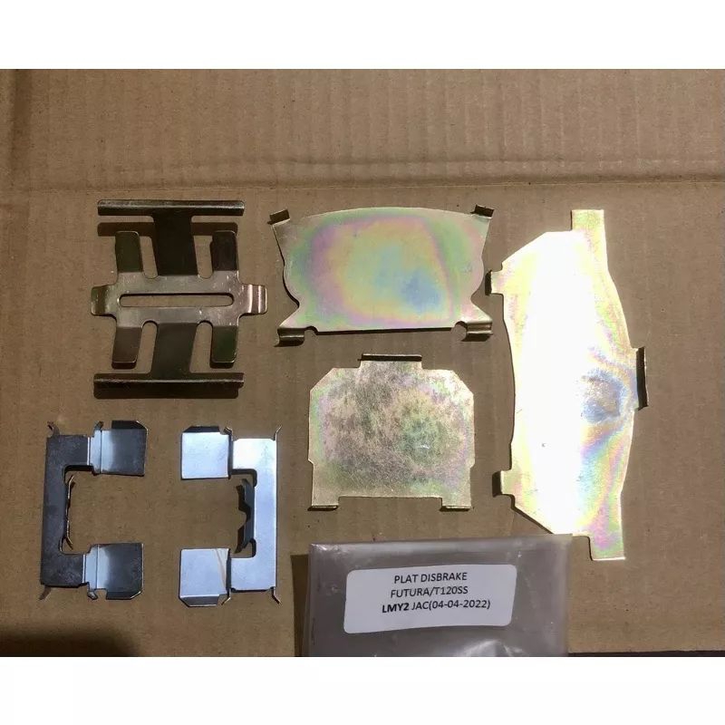 PLAT LAPISAN DISK BRAKE PAD PLAT TATAKAN GANJELAN KAMPAS REM FUTURA/T120SS
