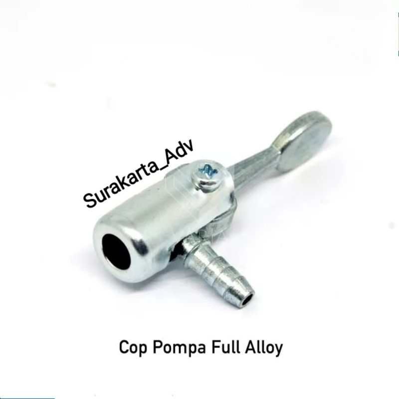 Cop Pompa Besi full Alloy - Nempel pompa pentil mobil dan motor