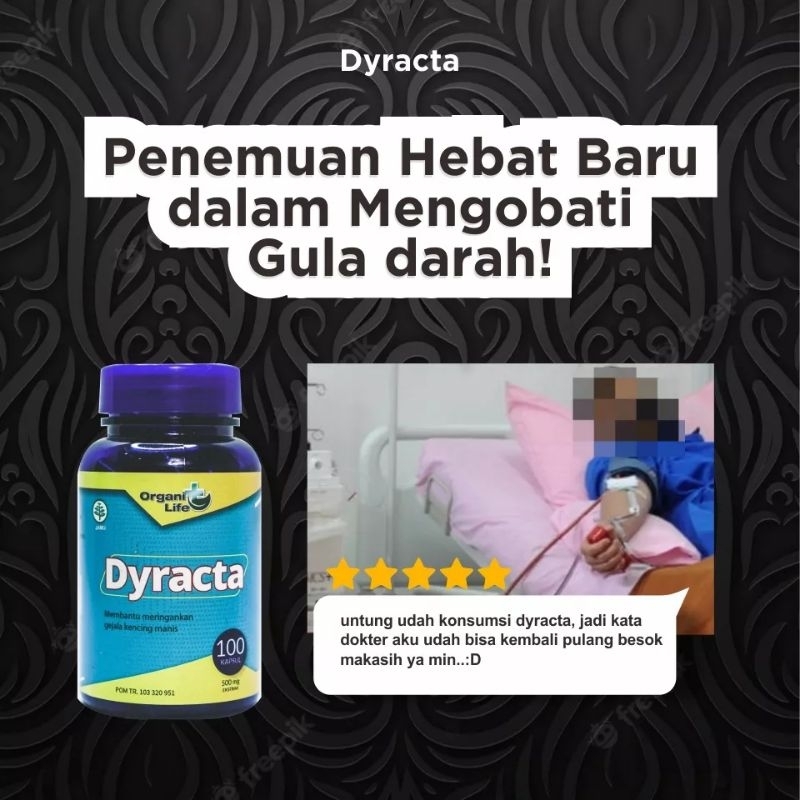 Dyracta - Obat Herbal Diabetes Kencing Manis Penurun Gula Darah Ampuh 100% Original BPOM