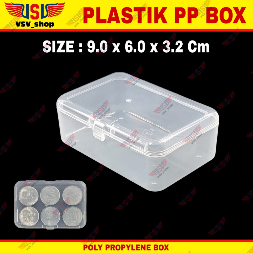 Kotak Plastik 3pcs Box Plastik Kecil PP Box organizer Plastic Case 3pcs