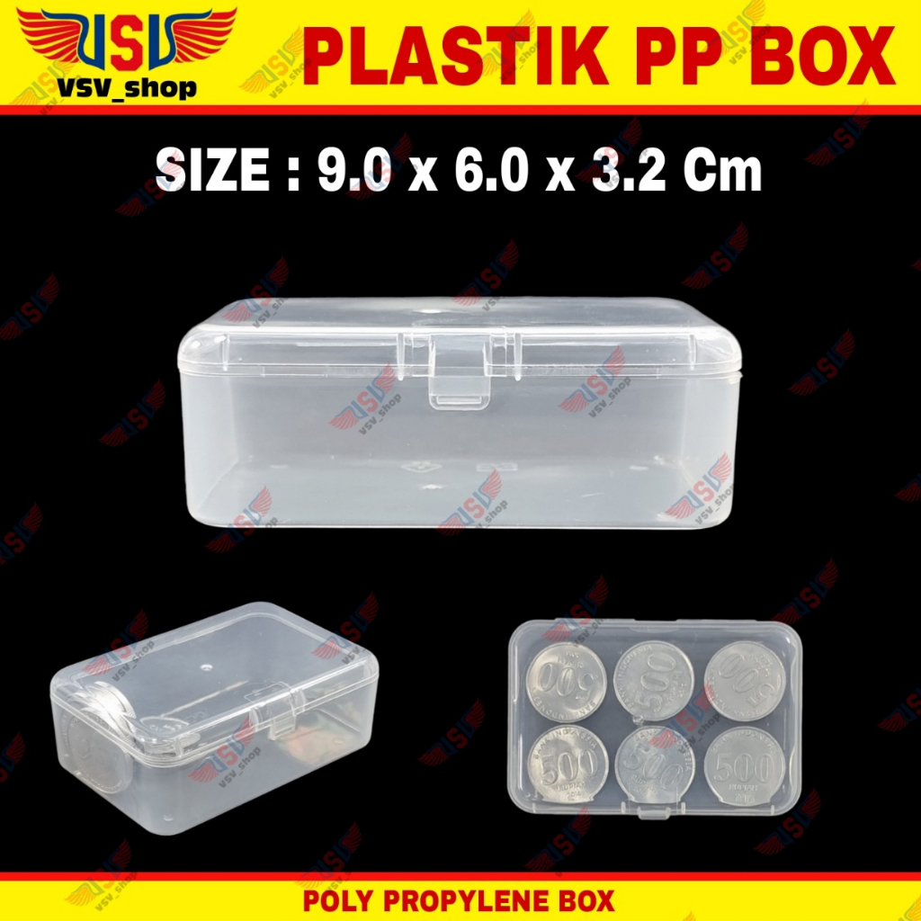 Kotak Plastik Bening Kecil Box Plastik PP Box organizer Plastic Case R674