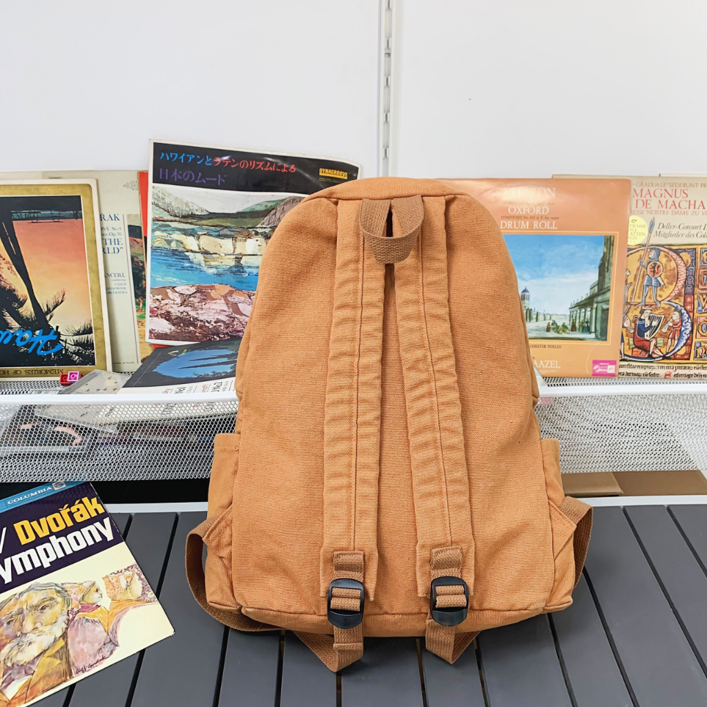 WYK150 Tas Ransel Wanita Pria Kanvas Tebal Sekolah Kuliah Backpack Impor TKM