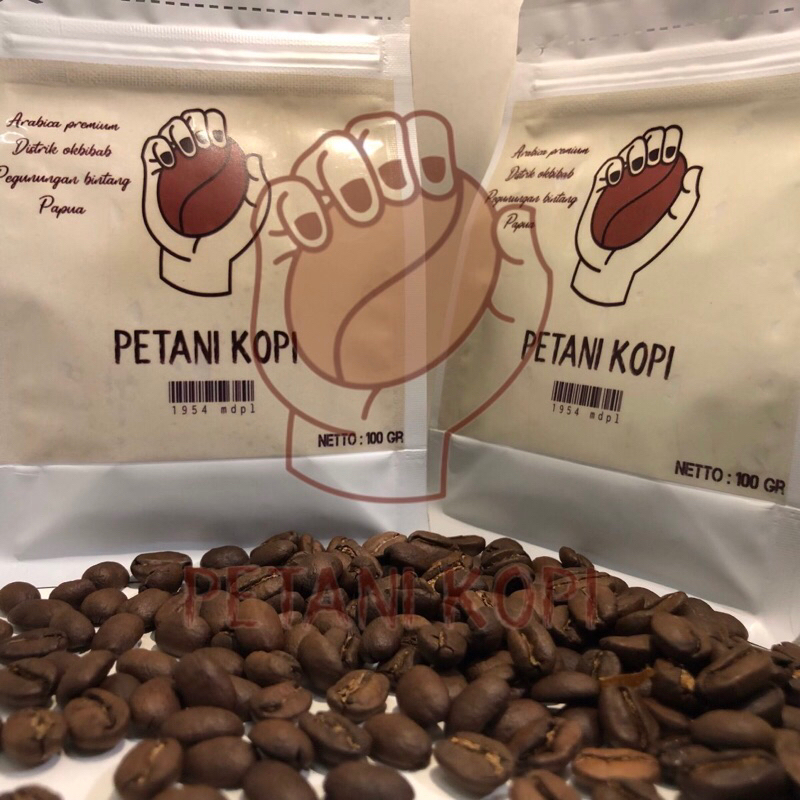 

biji kopi arabica papua distrik okbibab pegunungan bintang