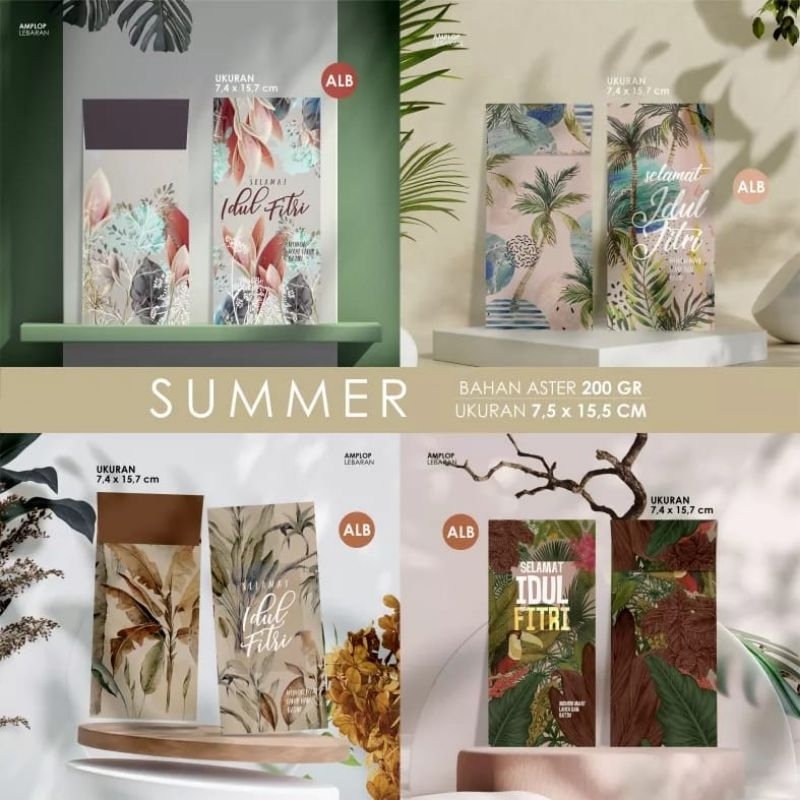 

Amplop Lebaran (4pcs) Summer