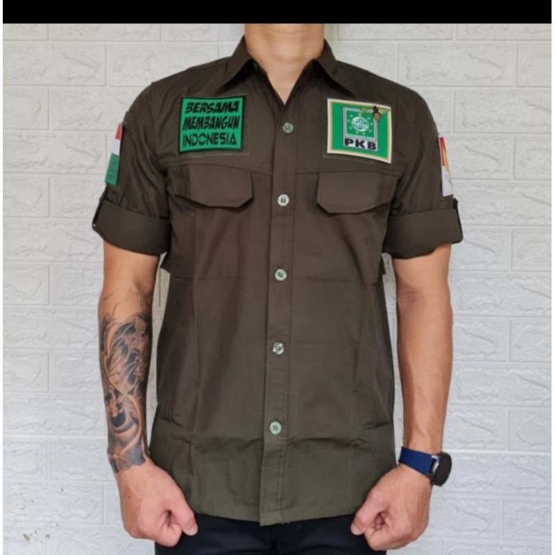 Terbaru seragam tactikal partai PKB kemeja tactikal partai PKB  pdh tactikal partai PKB seragam pkb 