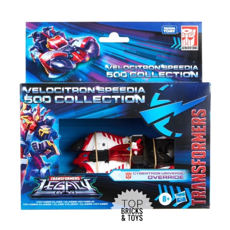 HASBRO, Transformers Legacy Velocitron Speedia 500 Collection Voyager Cybertron Universe Override