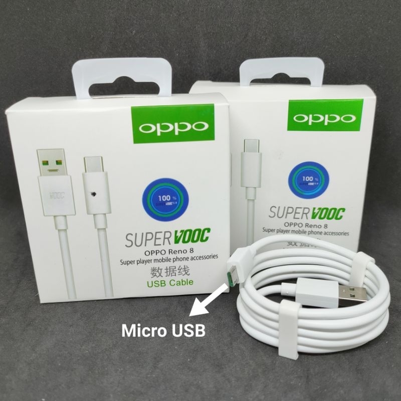 Kabel Data Oppo Micro USB Ori 4A SUPER VOOC DART 100% USB Cable Oppo