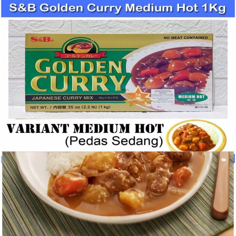 

S&B GOLDEN CURRY 1 KG | KARI JEPANG HALAL | BUMBU KARE | JAPANESE CURRY MIX | BUMBU | KALDU | KARE | KARI