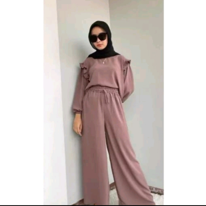 BAJU SETELAN WANITA TERBARU {ruby BAJU+ CELANA } SETELAN WANITA TERBARU TRENN MASA KINI/ 2022