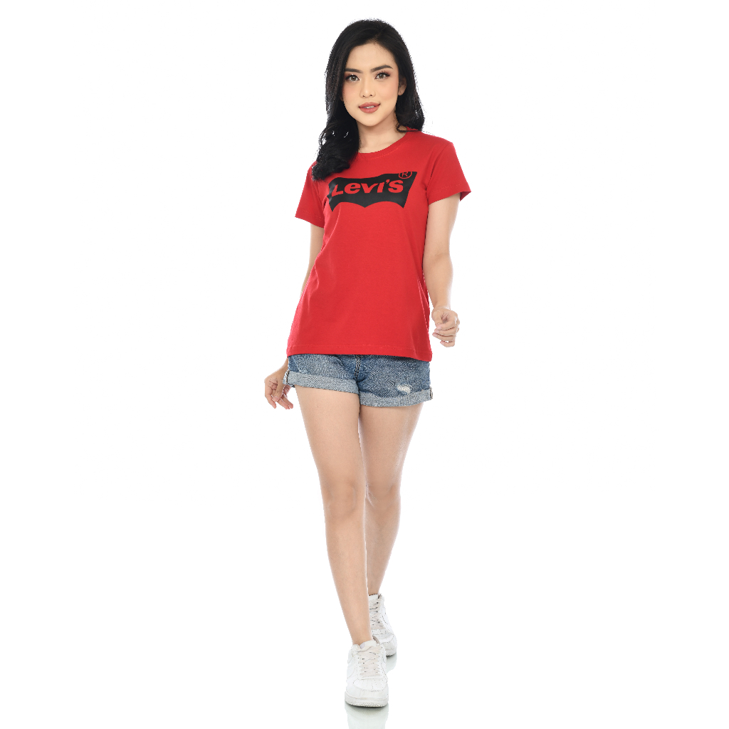 Kaos Levi's | Kaos Cewek | Batwing Red