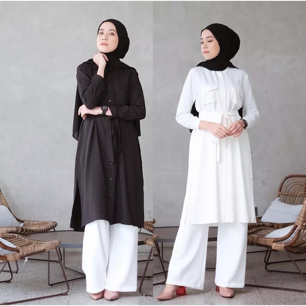 UMMA Fashion TAFIA TUNIK Bahan Moscrepe Premium Ukuran Fit To L Tunik Wanita Terbaru 2023 Busui Frie