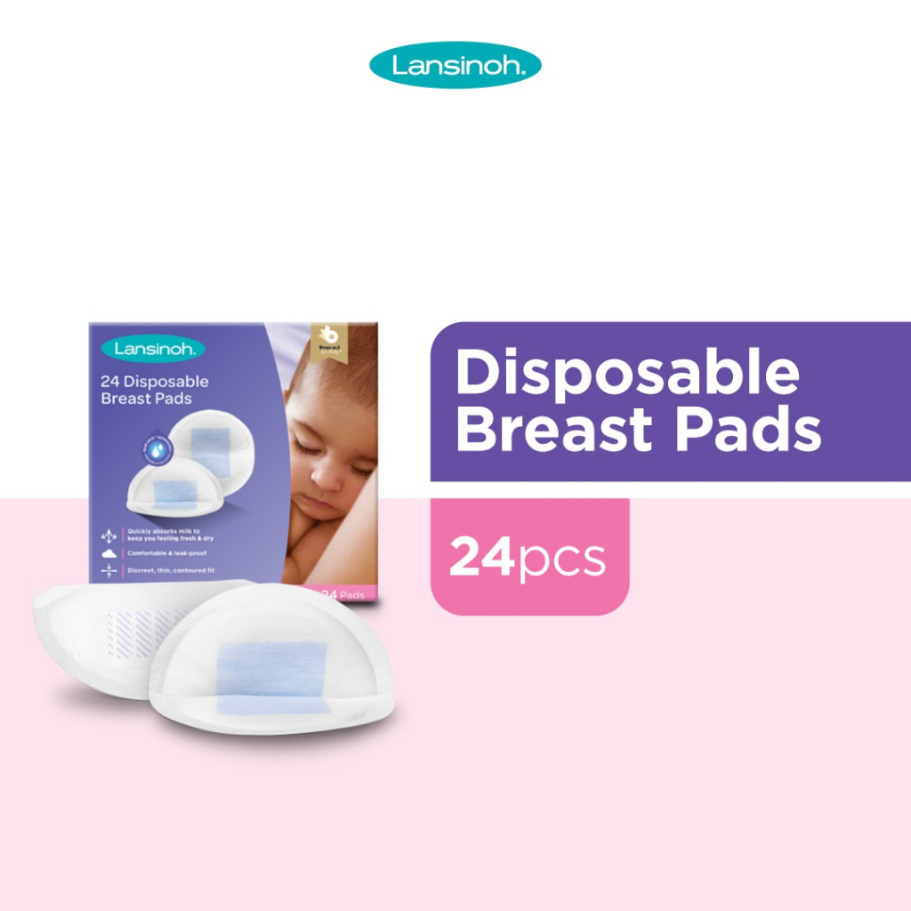 PMS291 LANSINOH DISPOSABLE BREAST PADS SEKALI PAKAI NURSING PAD ISI 24 PCS