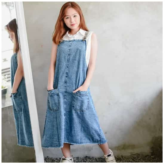 OVERALL WANITA GRYTA OVERALL BAHAN JEANS LD 105 CM OVERALL JEANS WANITA (NO INNER) | OVERAL DENIM TERBARU | BAJU KODOK WANITA KEKINIAN TERBARU 2023 KEKINIAN