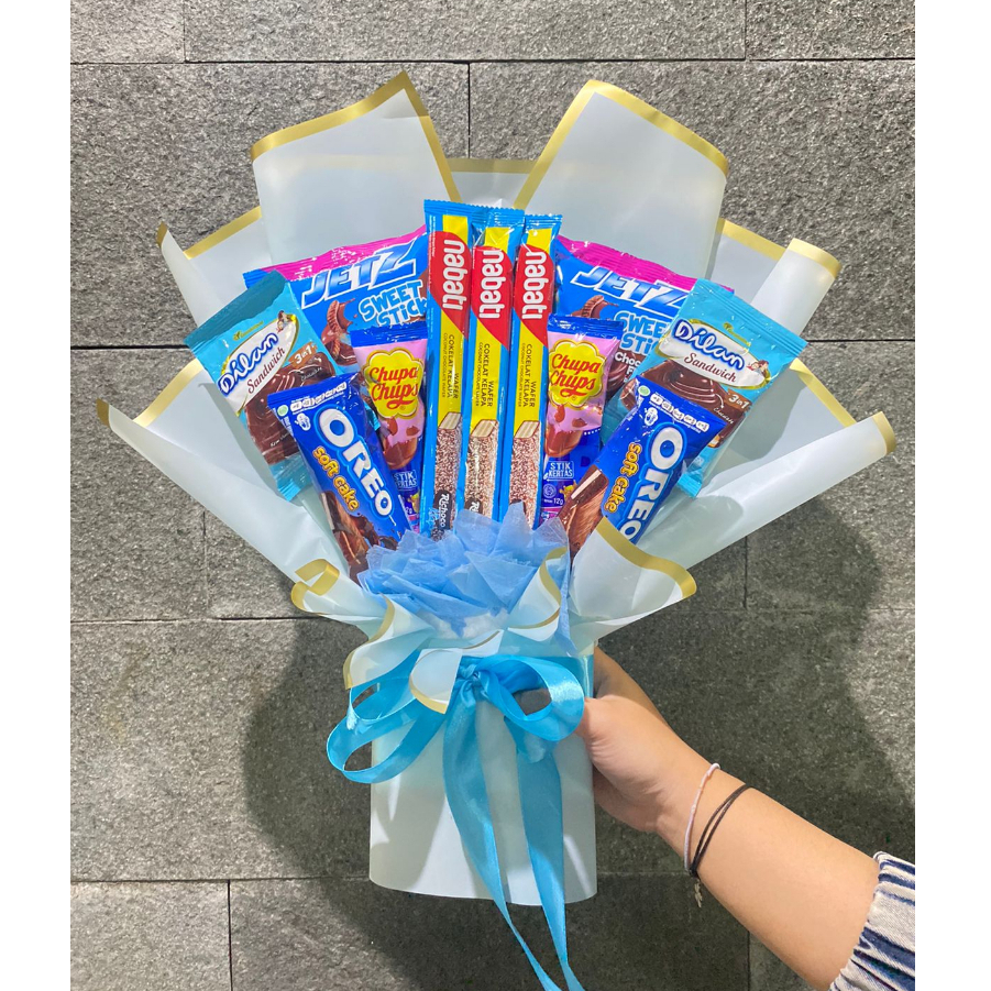 

BUKET BUCKET JAJAN BOUQUET SNACK KADO WISUDA GIFT ULANG TAHUN | BOUQUET SNACK 30 RIBU I DECOROUS