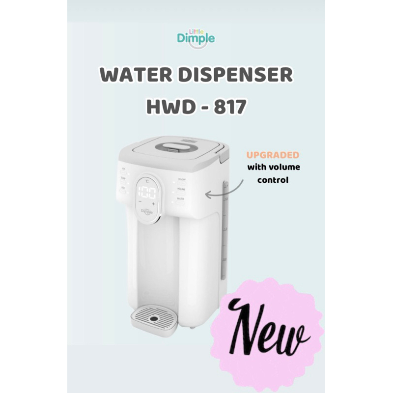 [NEW SERIES!!] Little Dimple Water Dispenser Air 1.7L Tahan 24jam Air Hangat Membuat Susu Formula Kopi